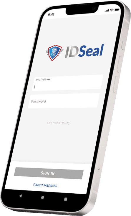 ID Seal App Screen on iPhone